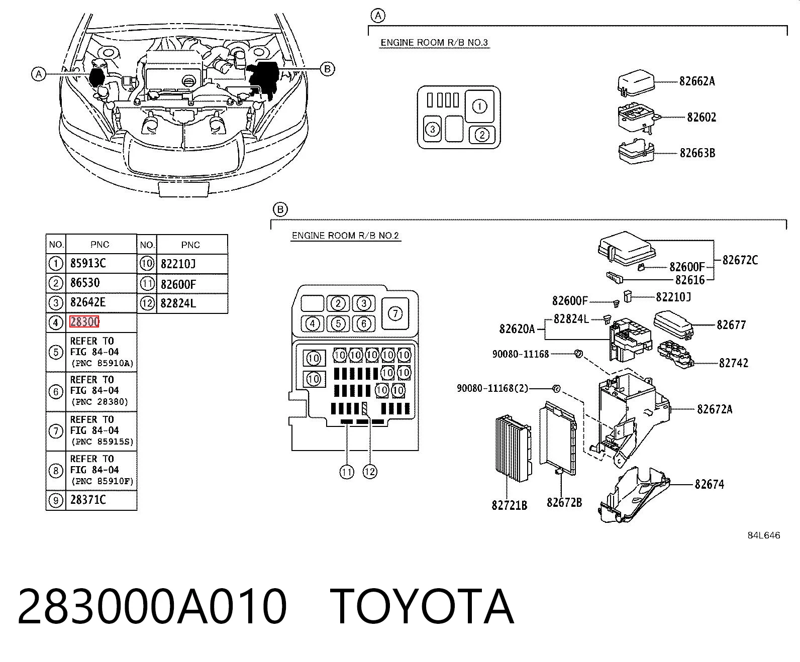 283000A010 Toyota Реле стартера