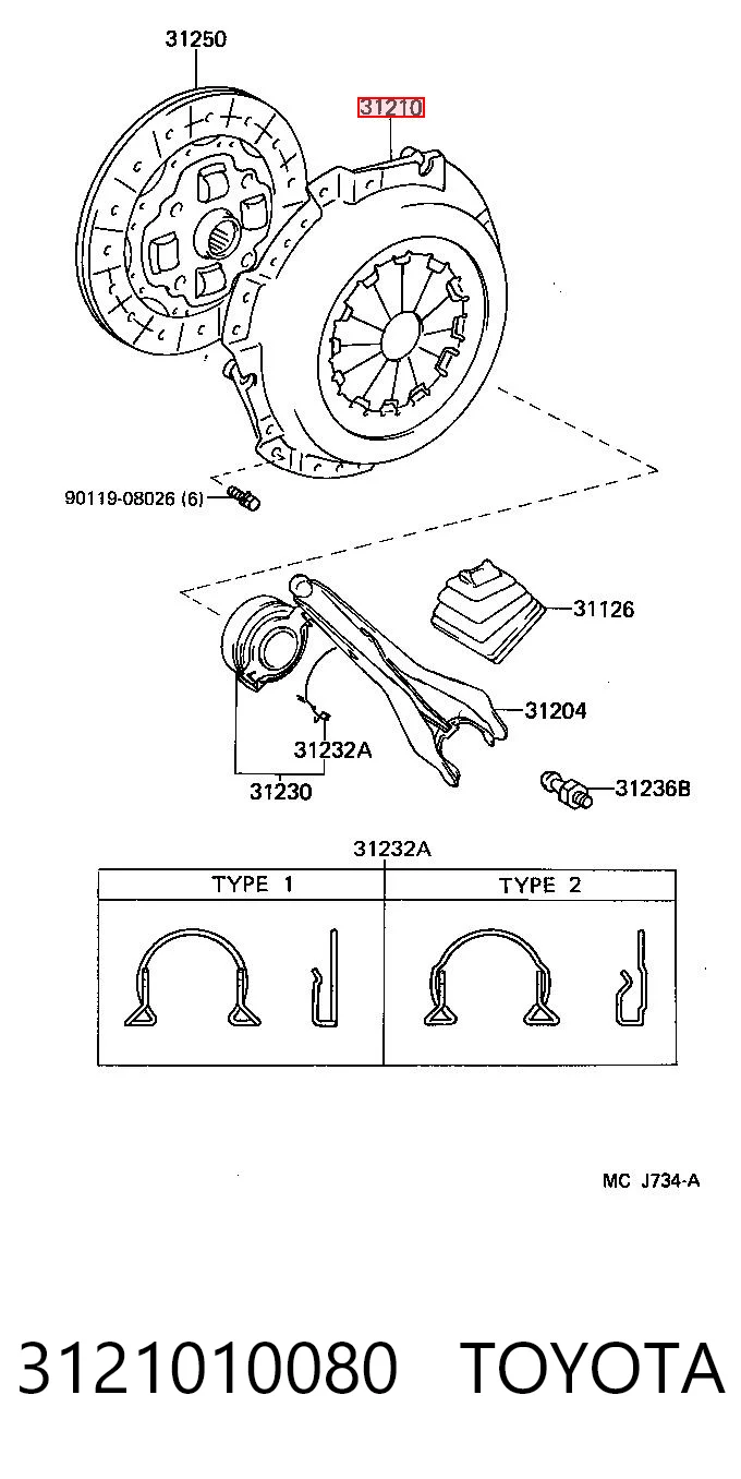 3121010080 Toyota