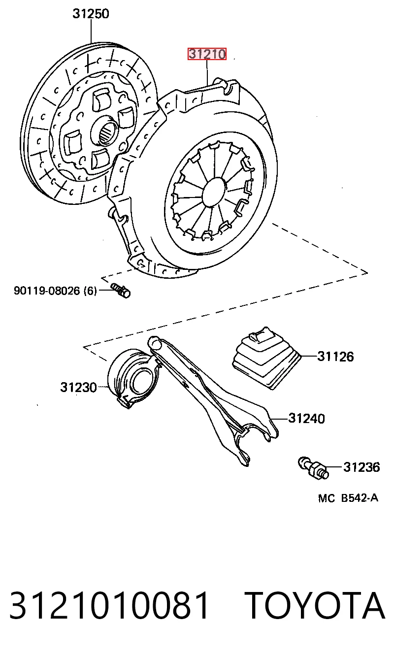3121010081 Toyota