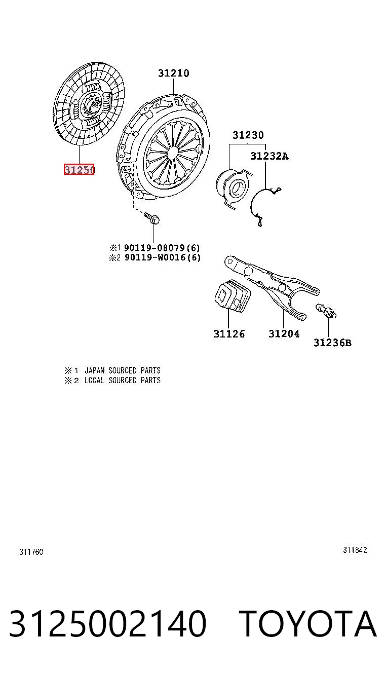 F32036 NKK Диск зчеплення
