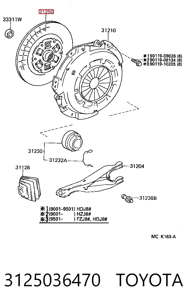 Купити Диск зчеплення Toyota Land Cruiser 80 J8