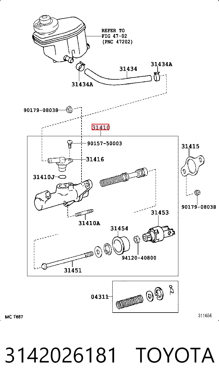 ГЦЗ Aisin AISCMT102 ціна, від 48.28 USD