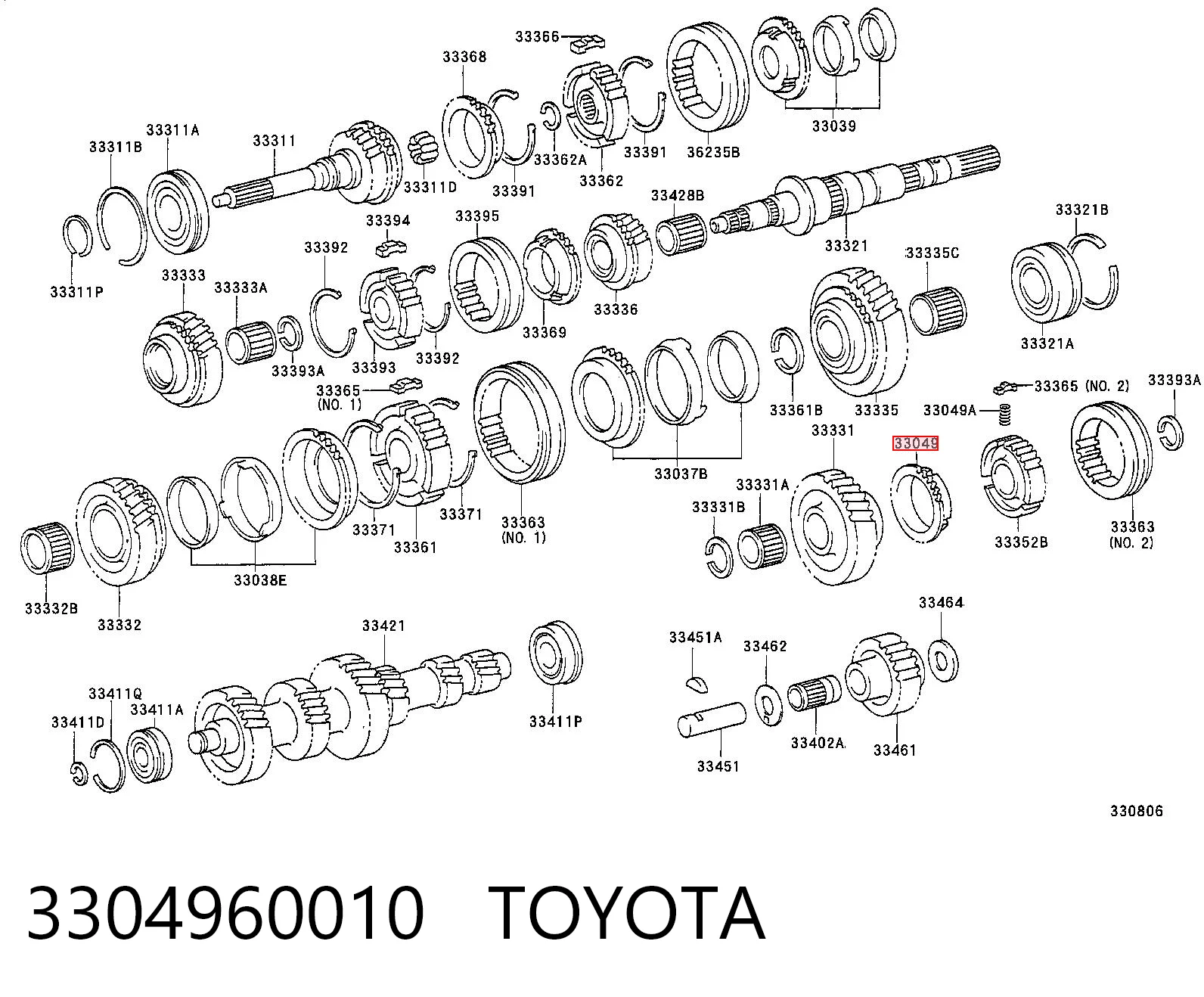 3304960010 Toyota