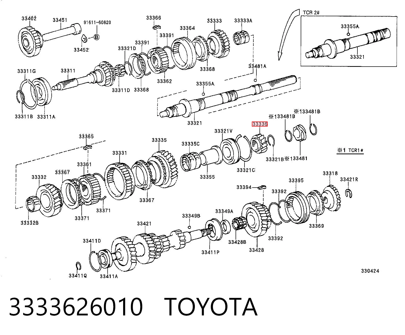 3333626010 Toyota