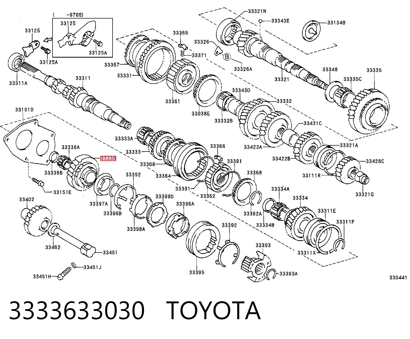 Шестерня 5-й передачі Toyota Carina T19