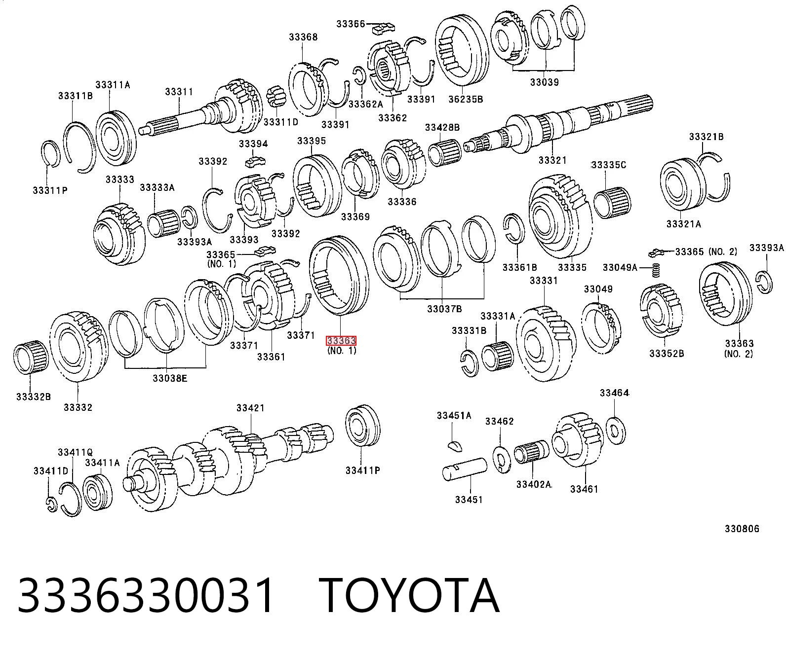 3336330031 Toyota