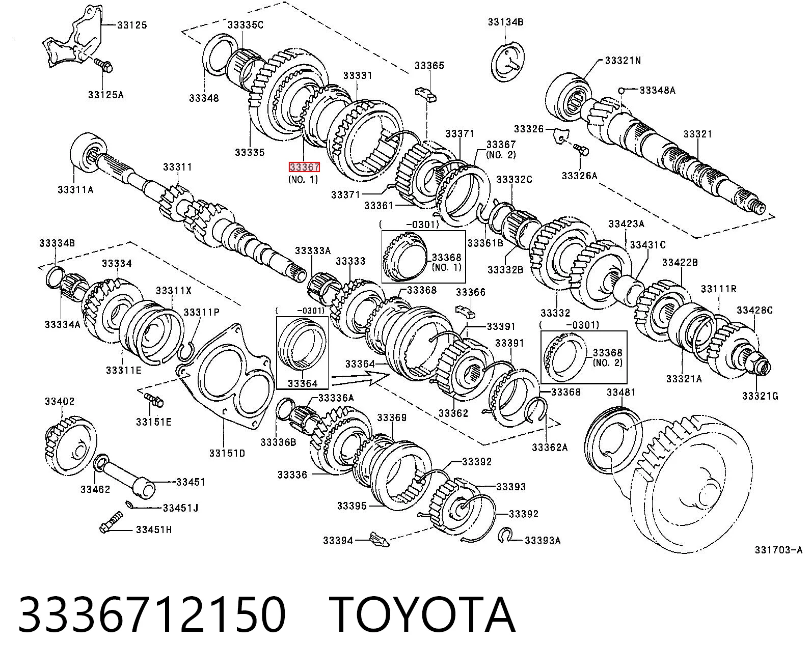 3336712150 Toyota