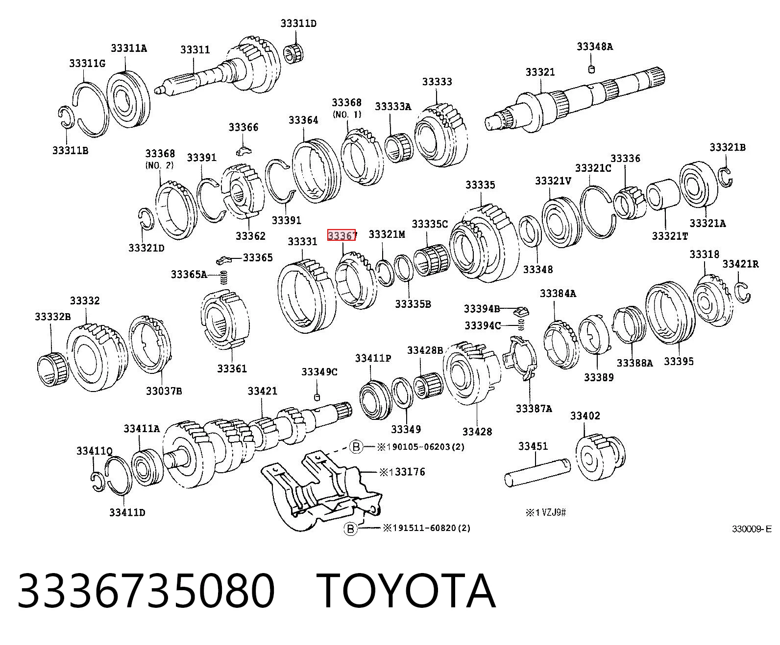 3336735080 Toyota