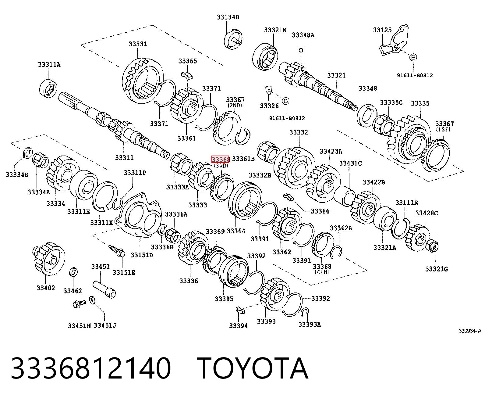3336812140 Toyota