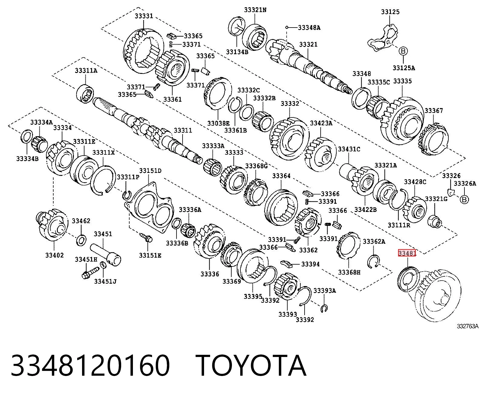 3348120160 Toyota