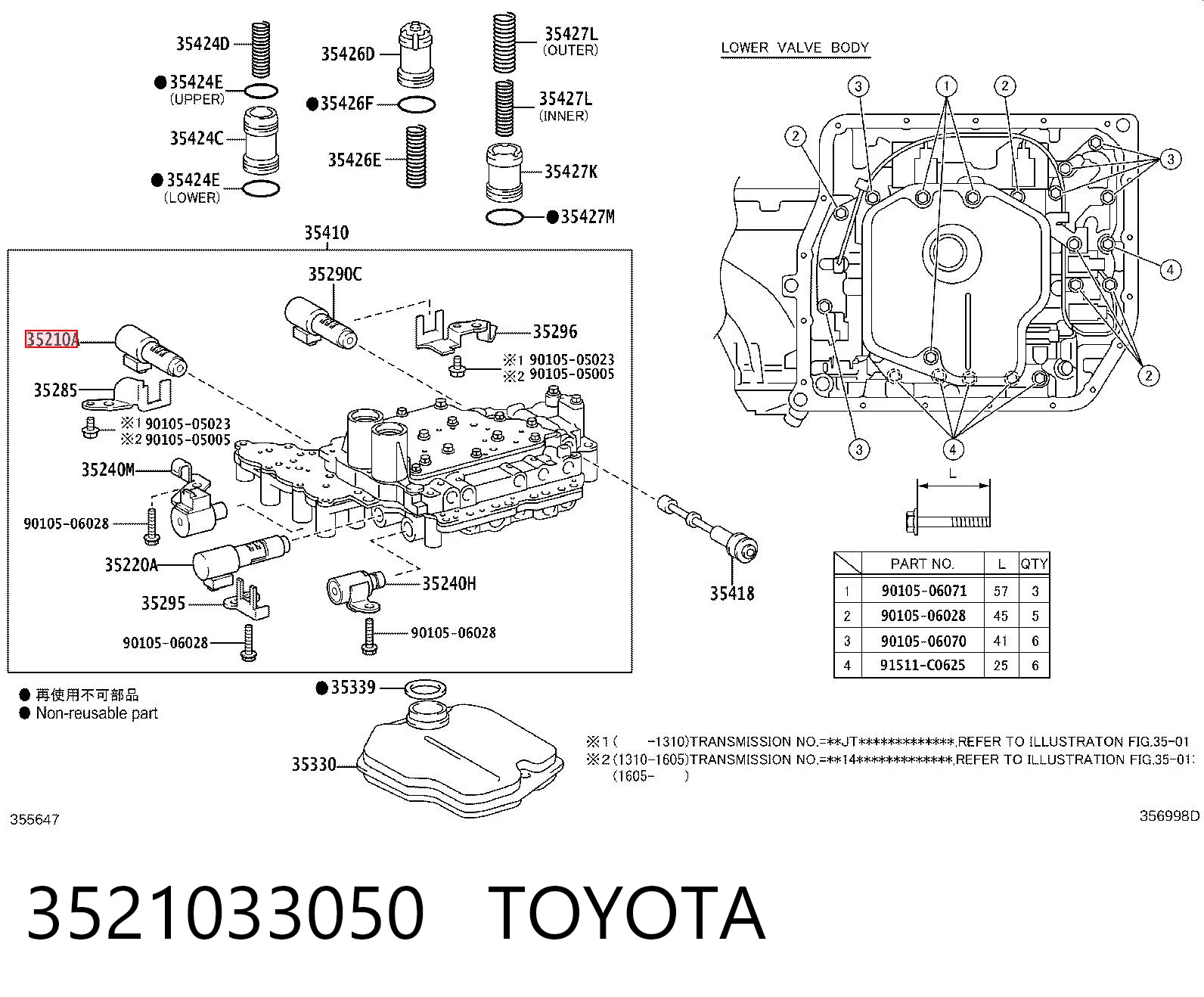 3521033050 Toyota