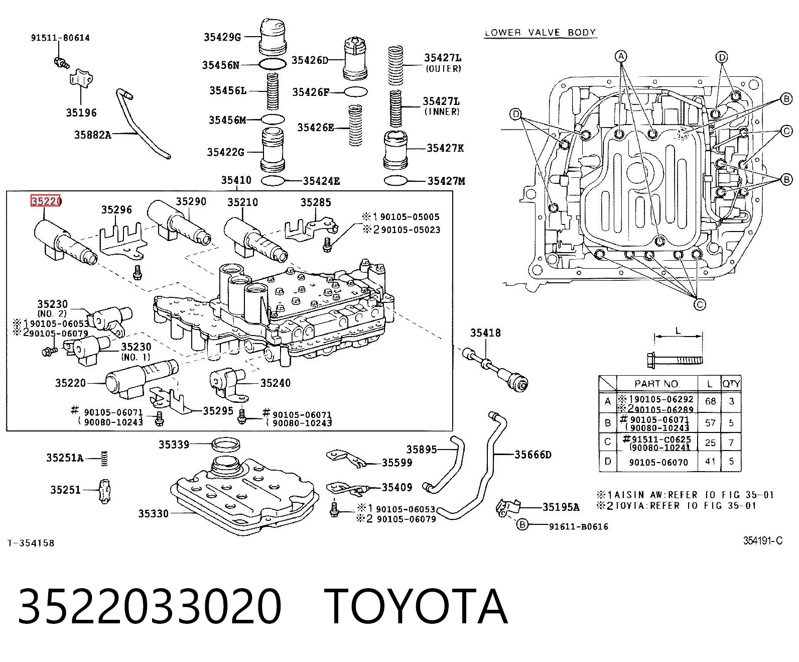 3522033020 Toyota