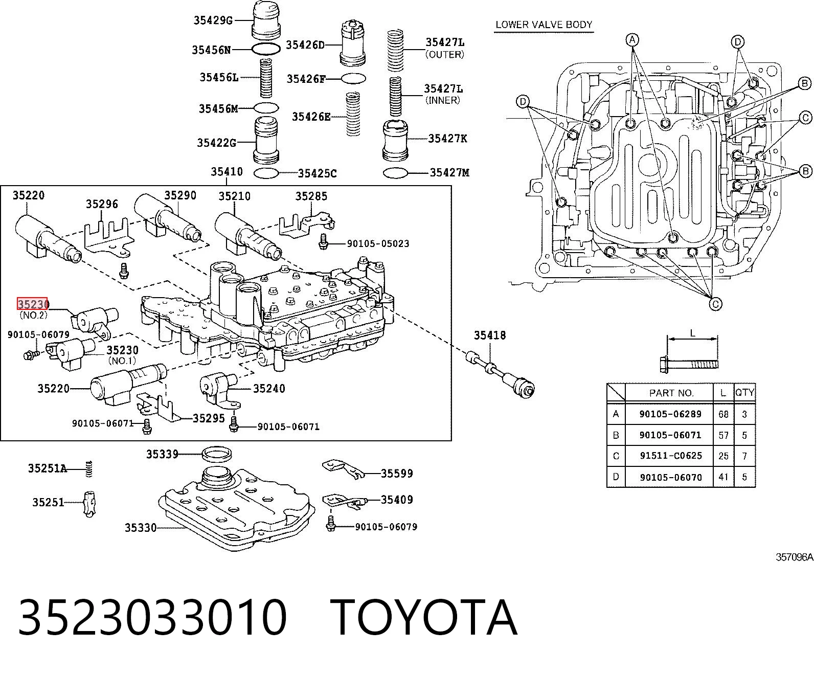 3523033010 Toyota 
