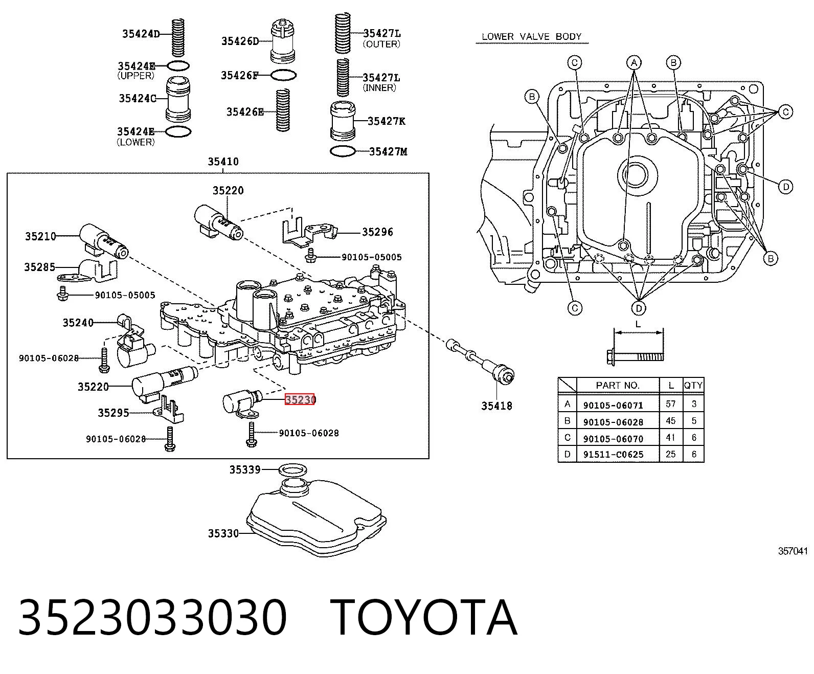 3523033030 Toyota 