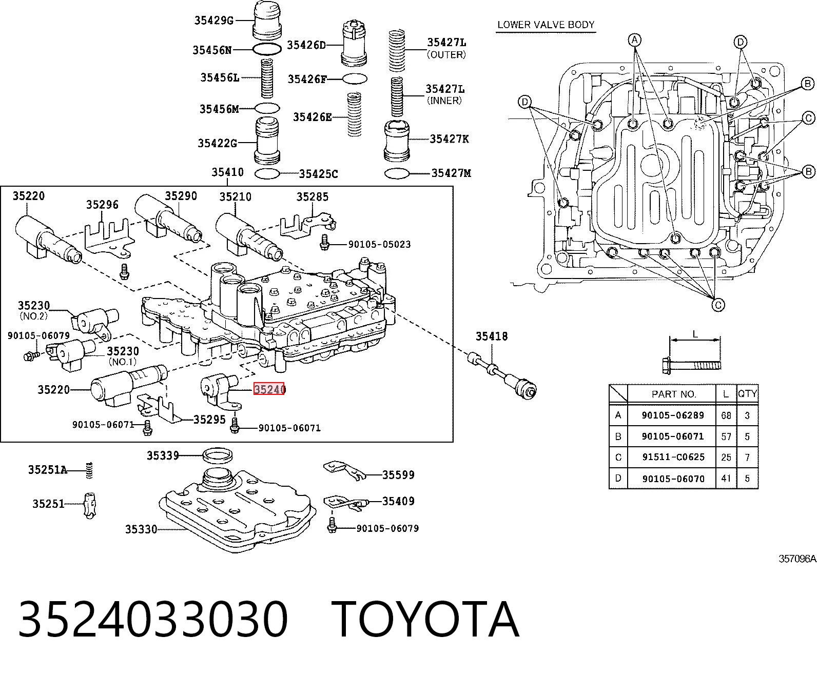 3524033030 Toyota 