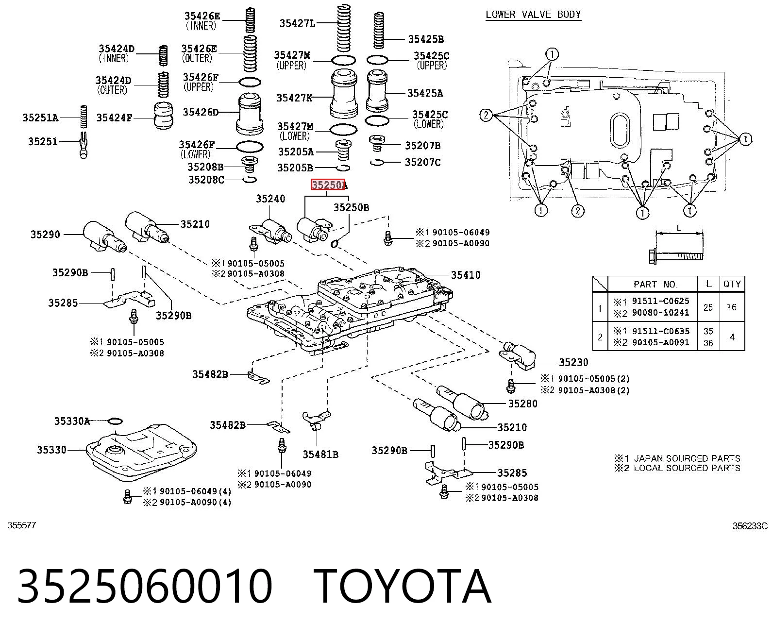 3525060010 Toyota 