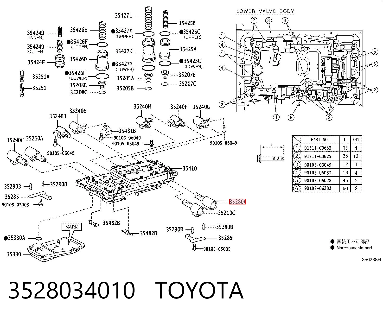 3528034010 Toyota 