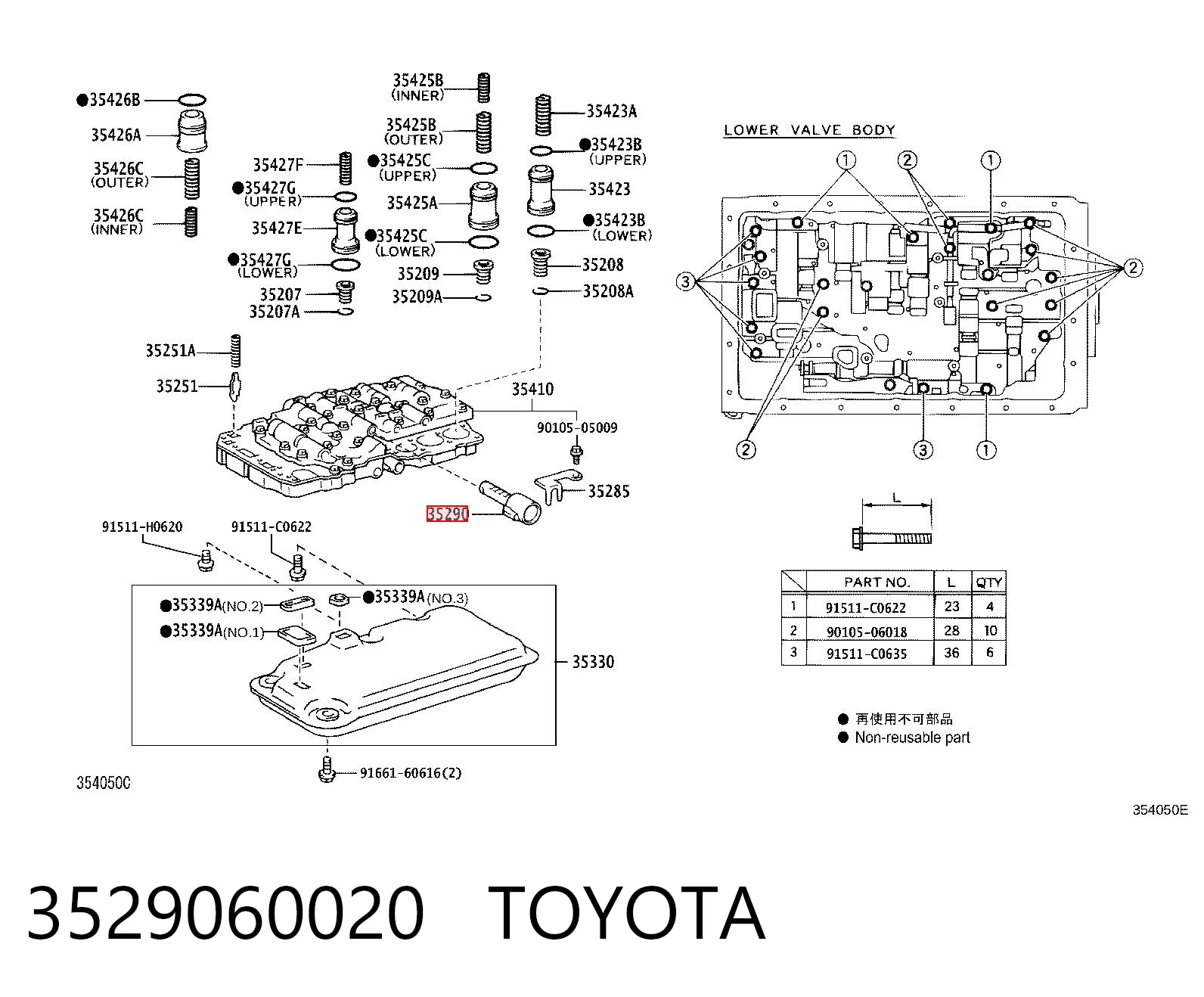 3529060020 Toyota 