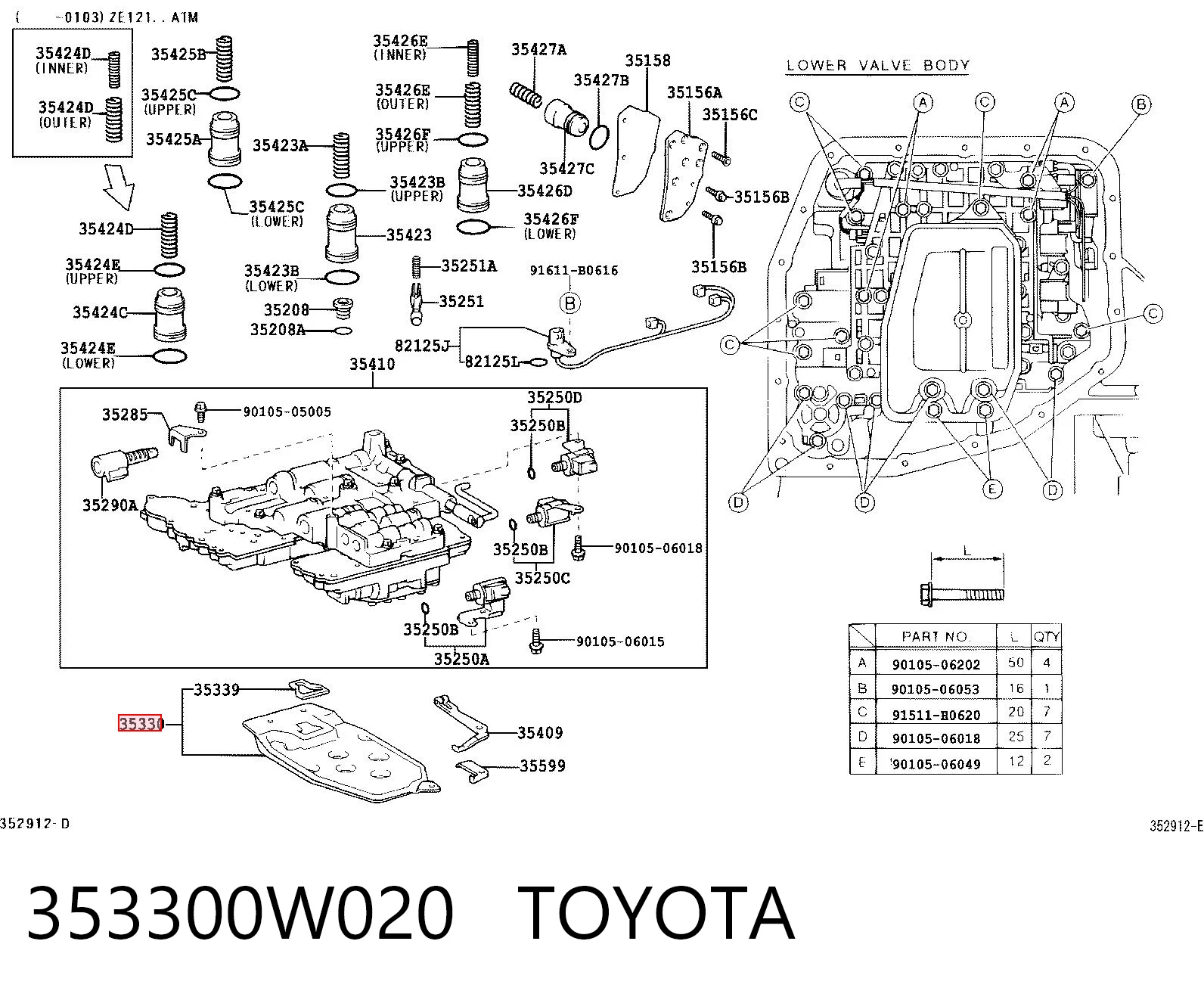 353300W020 Toyota Масло в коробку автомат