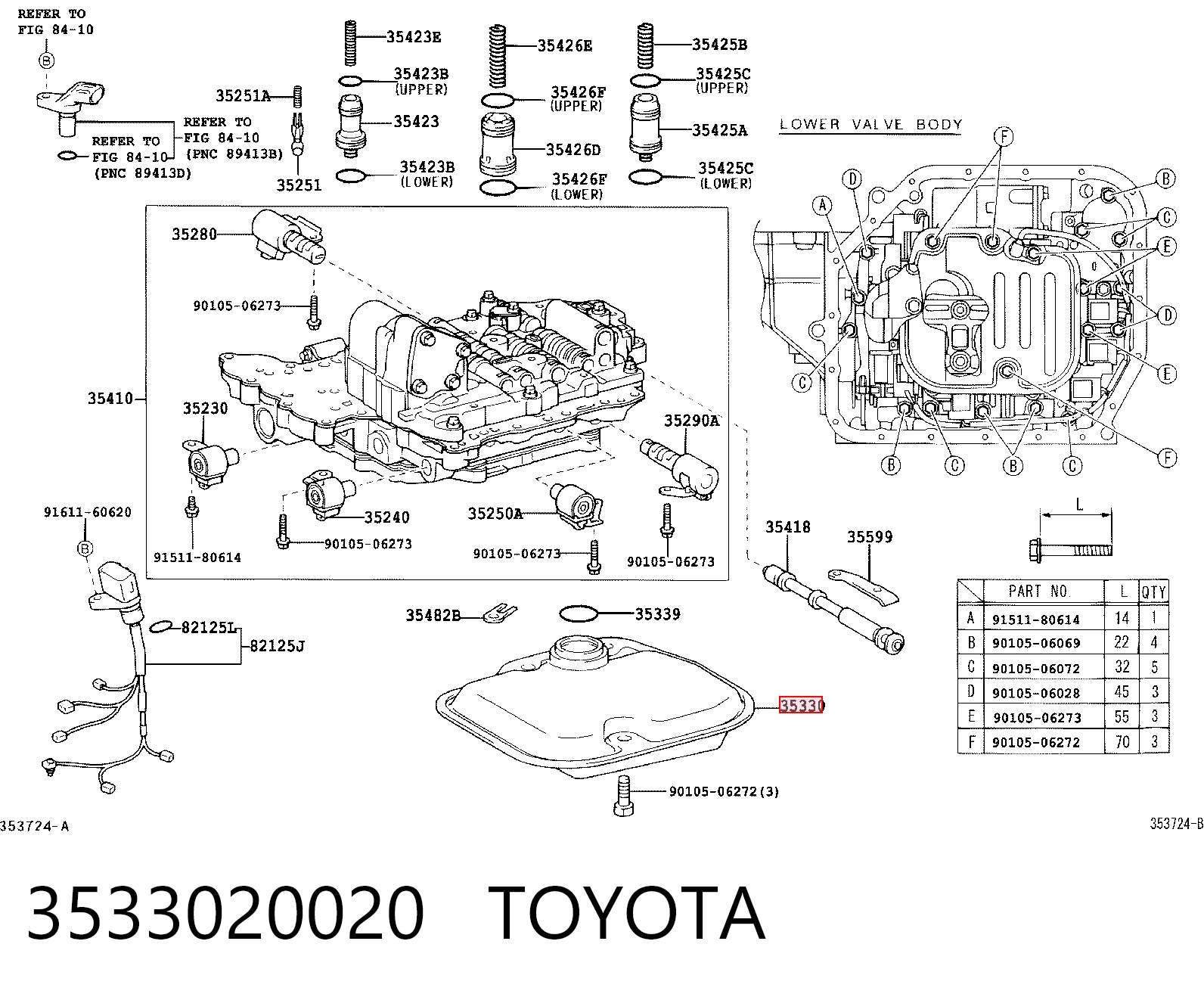 3533020020 Toyota Масло в коробку автомат