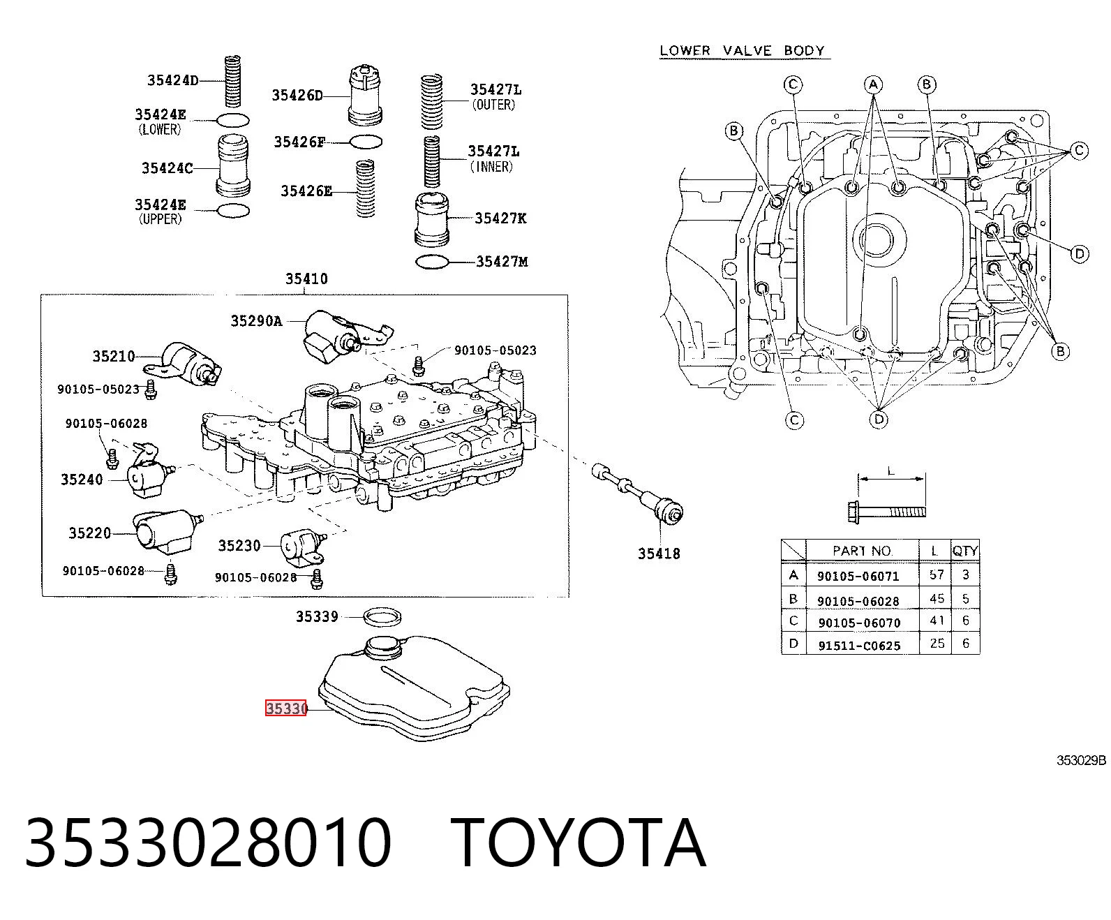 3533028010 Toyota Масло в коробку автомат
