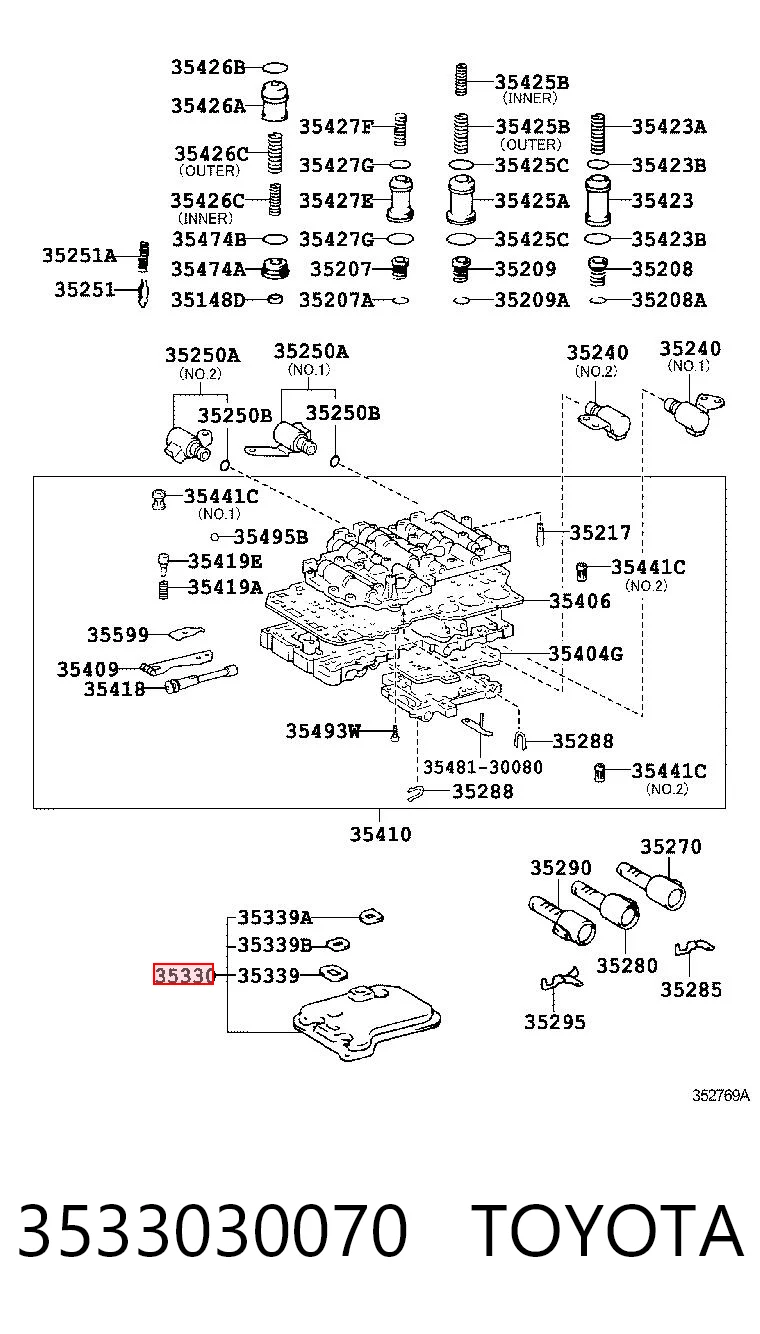 3533030070 Toyota Масло в коробку автомат