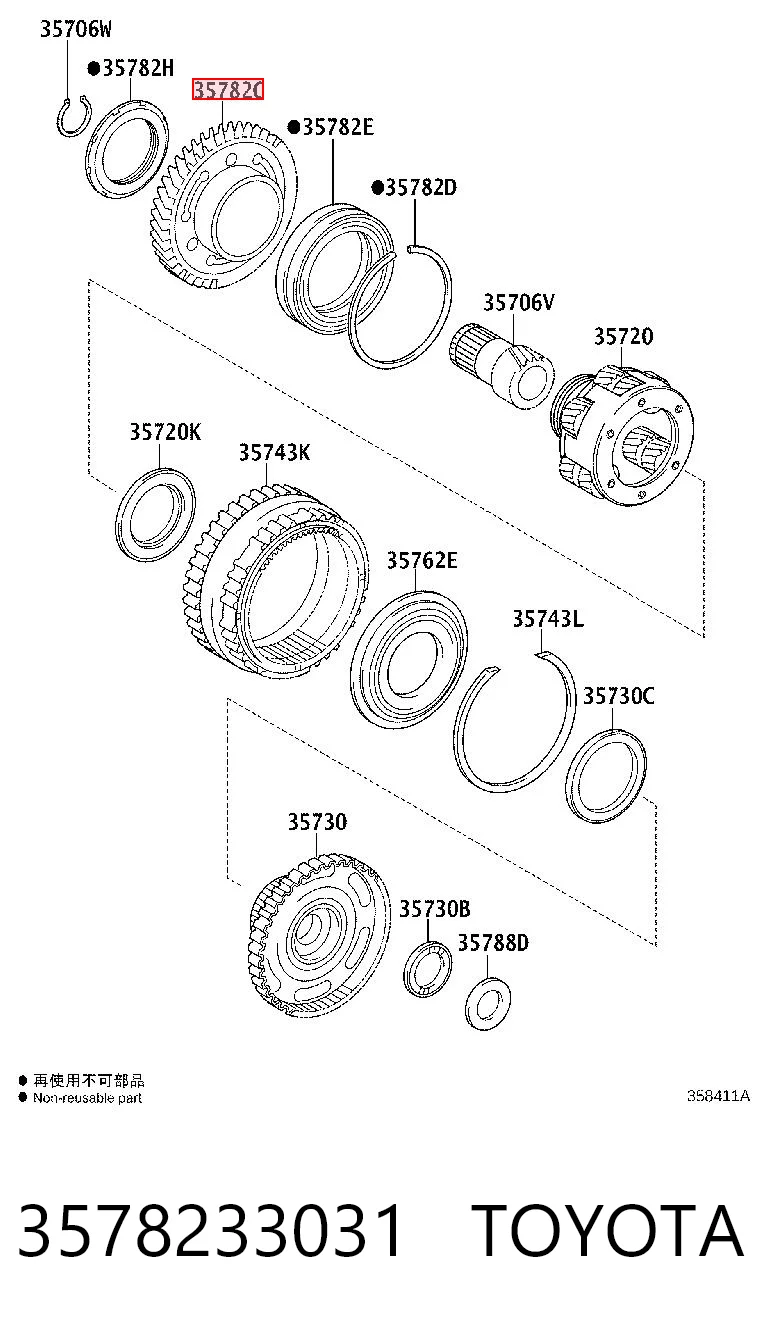 3578233031 Toyota