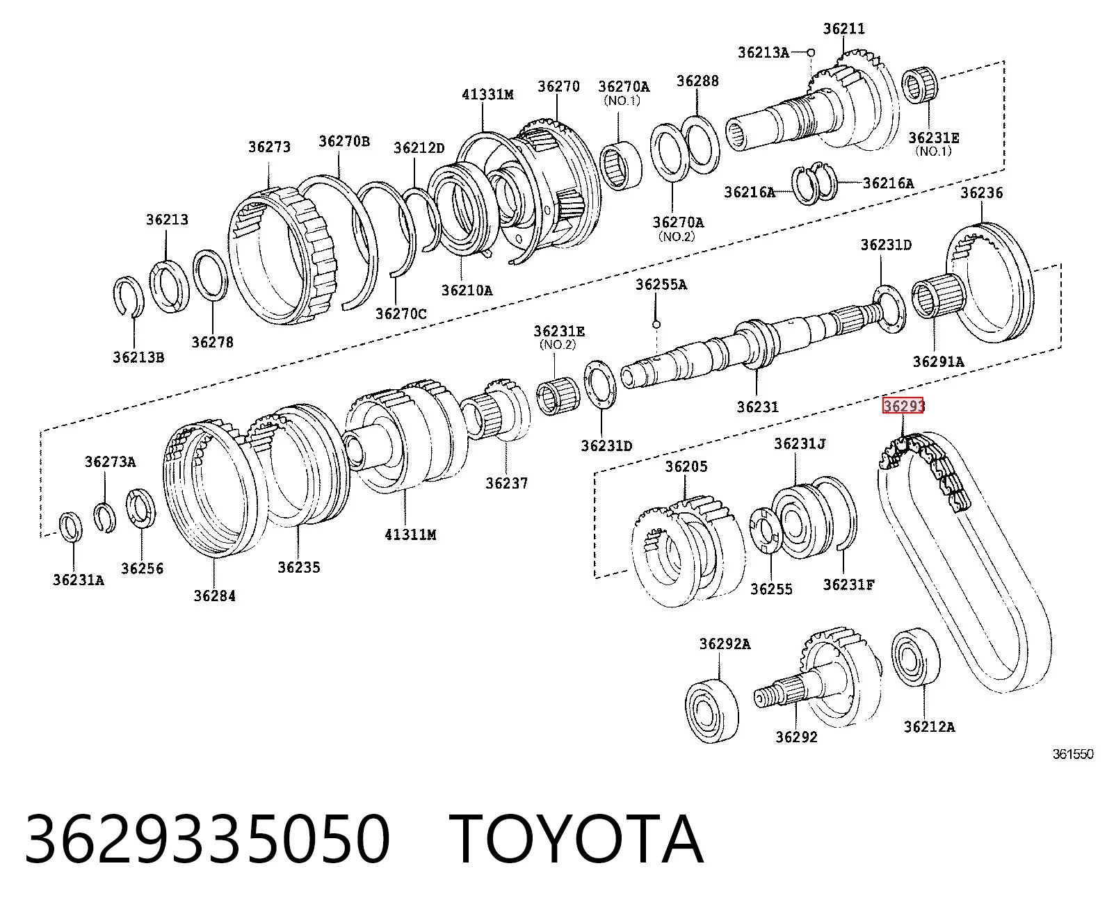 3629335050 Toyota 