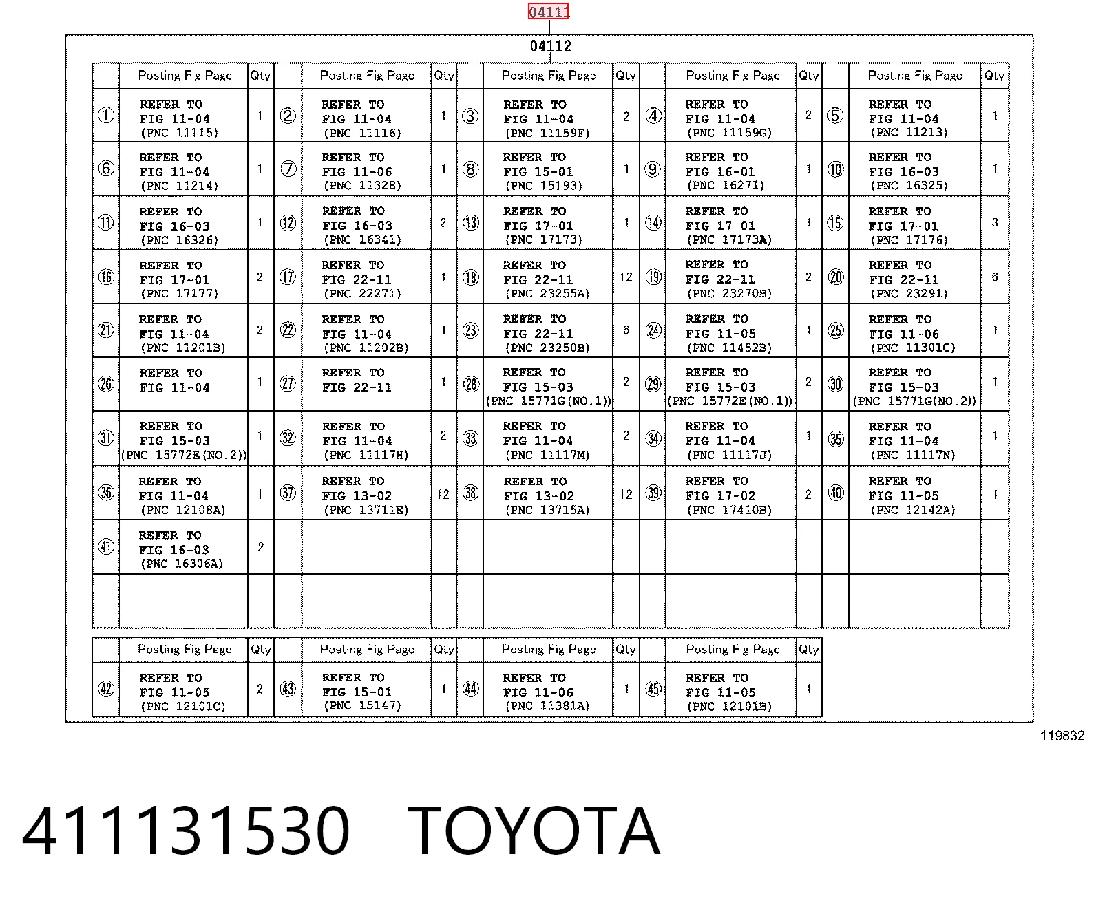 411131530 Toyota