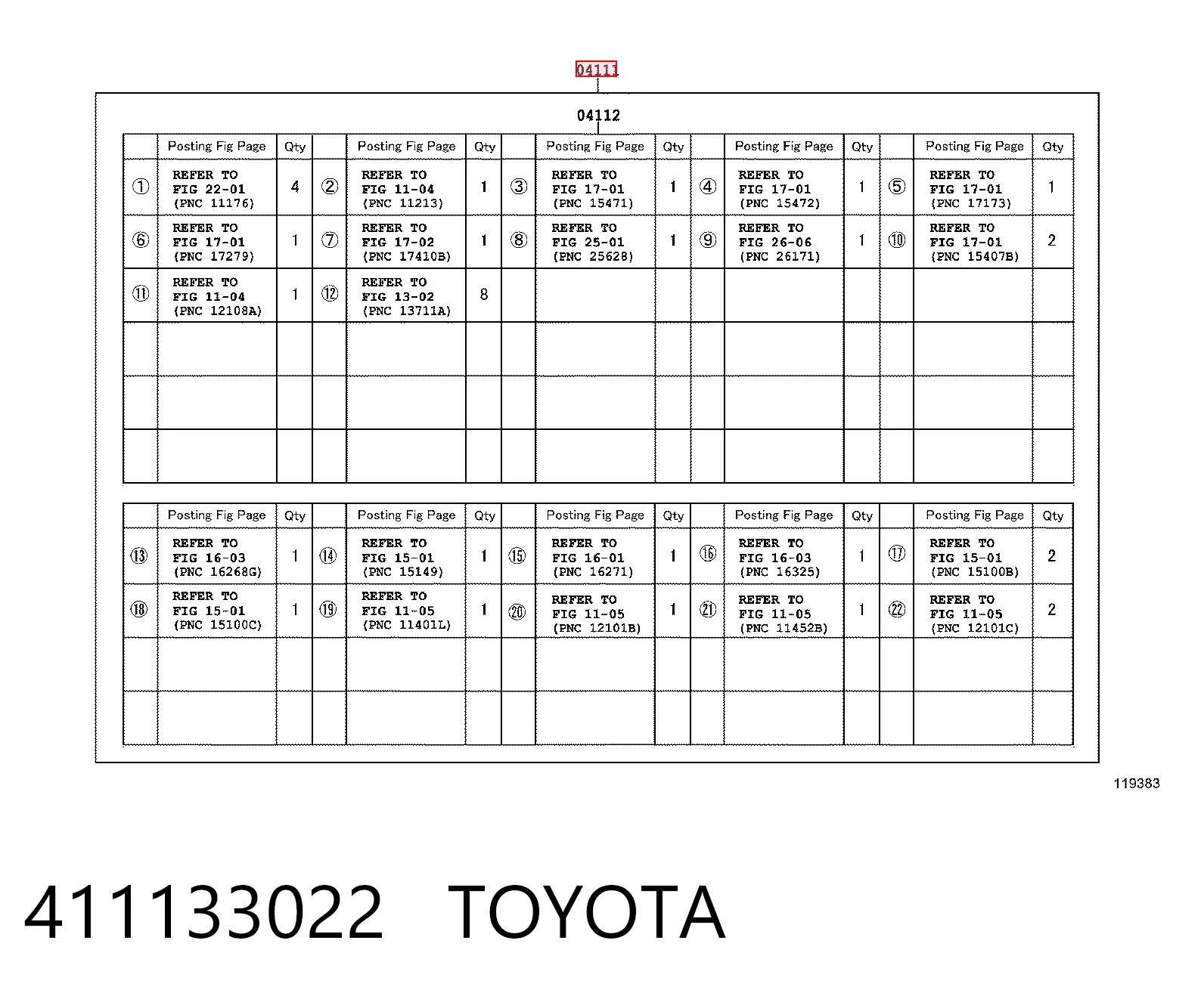Комплект прокладок двигуна, повний Toyota Corolla седан (E12) (2002 - 2006) ціна, від 112.51 USD
