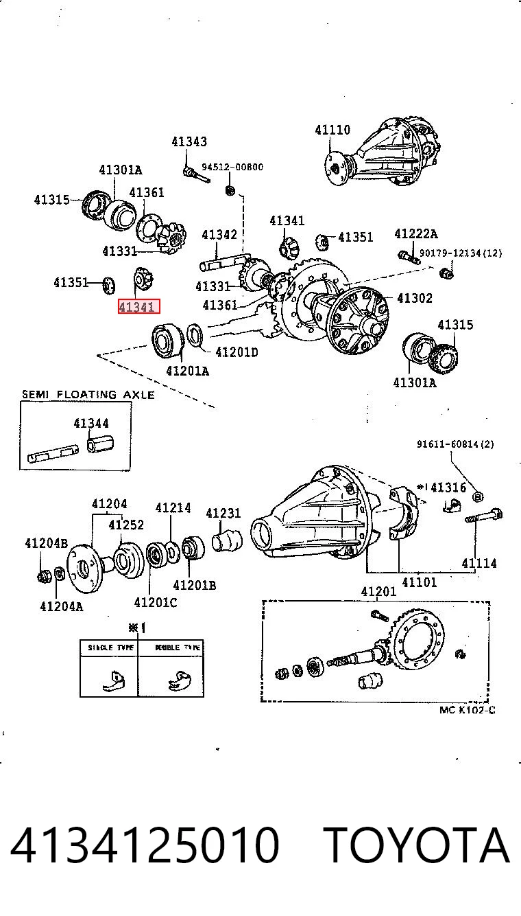 4134125010 Toyota