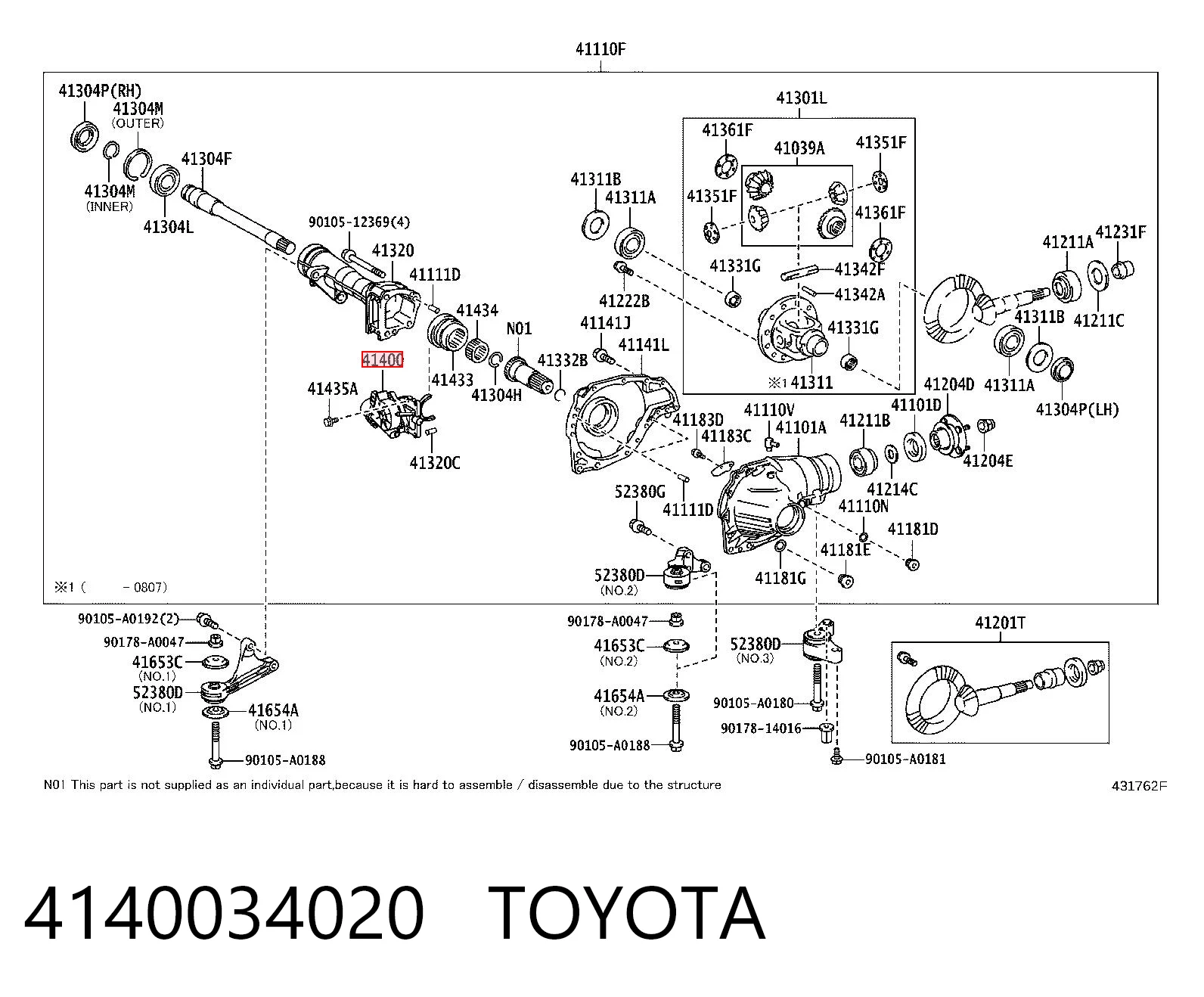 4140034020 Toyota 