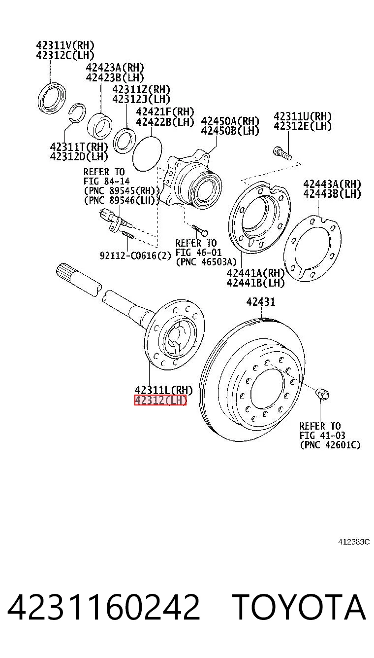 Приводи задніх коліс Toyota Fj Cruiser позашляховик (GSJ1) (2006 - 2018) ціна, від 321.33 USD