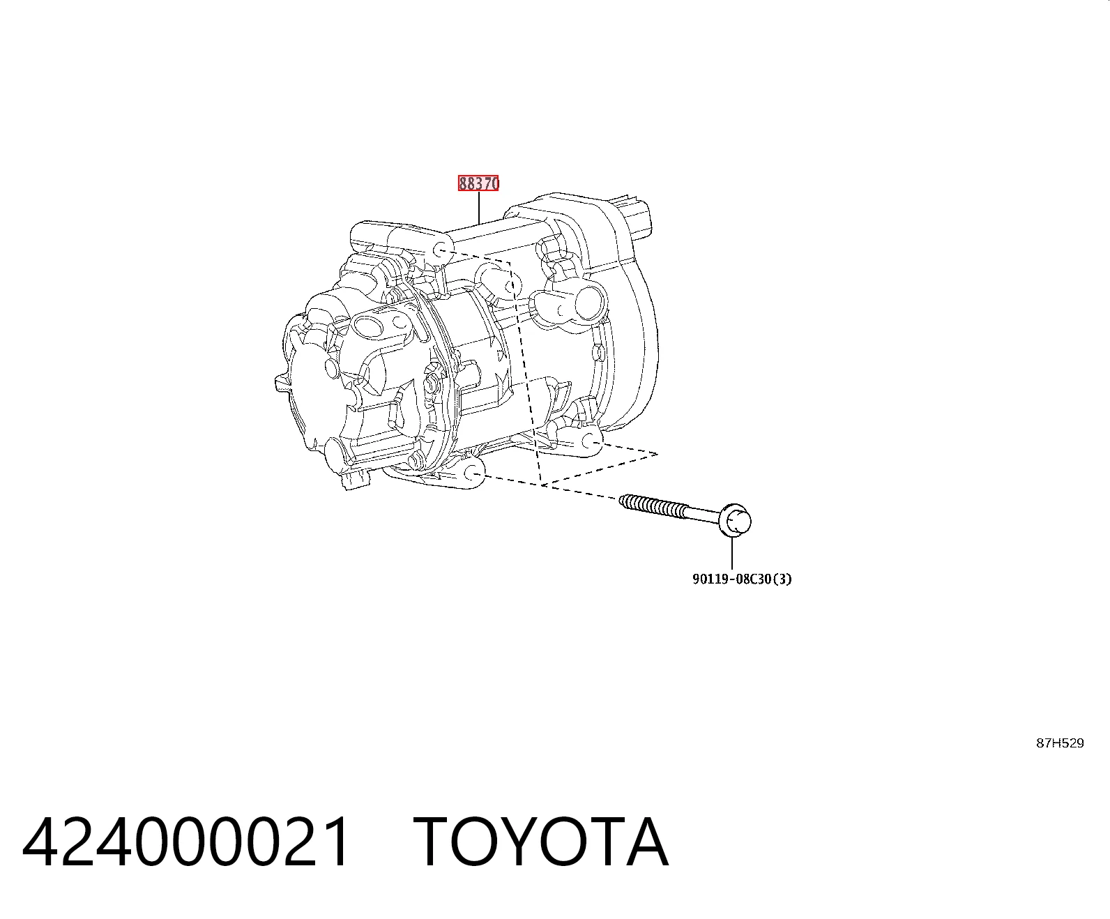 Купити Компресор кондиціонера Toyota Prius  ZVW5
