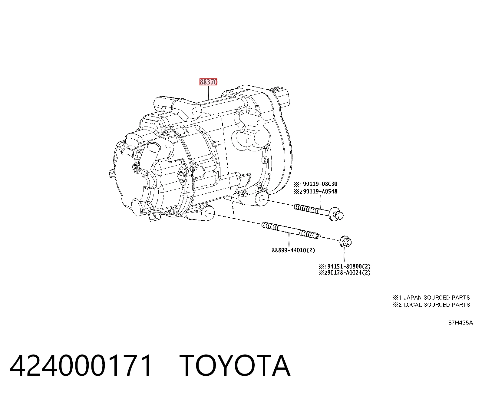  Компресор кондиціонера Toyota RAV4 5