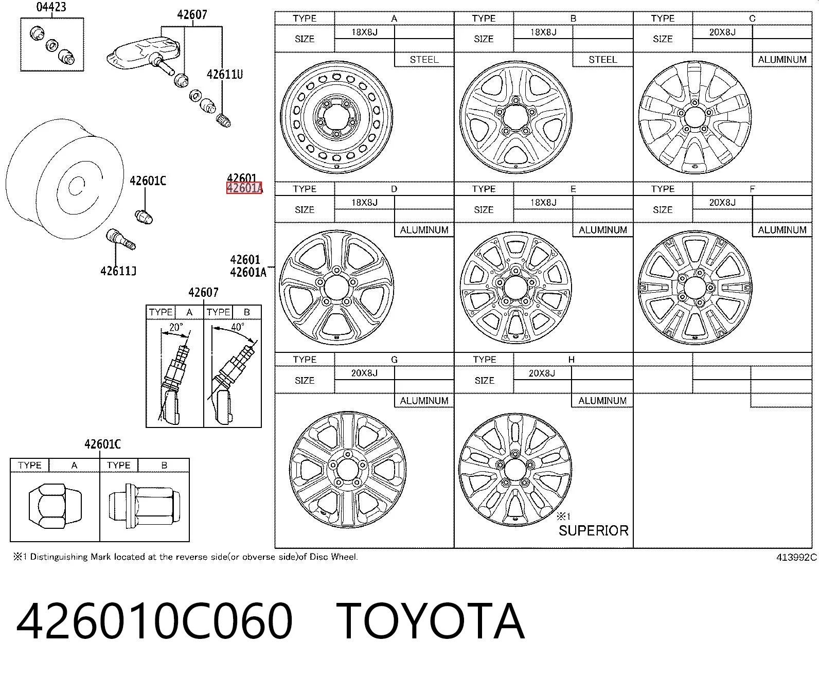426010C060 Toyota 