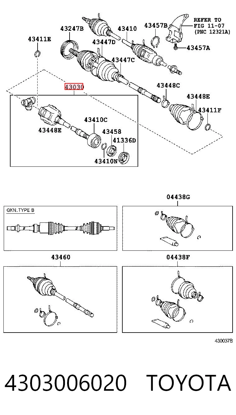 4303006020 Toyota