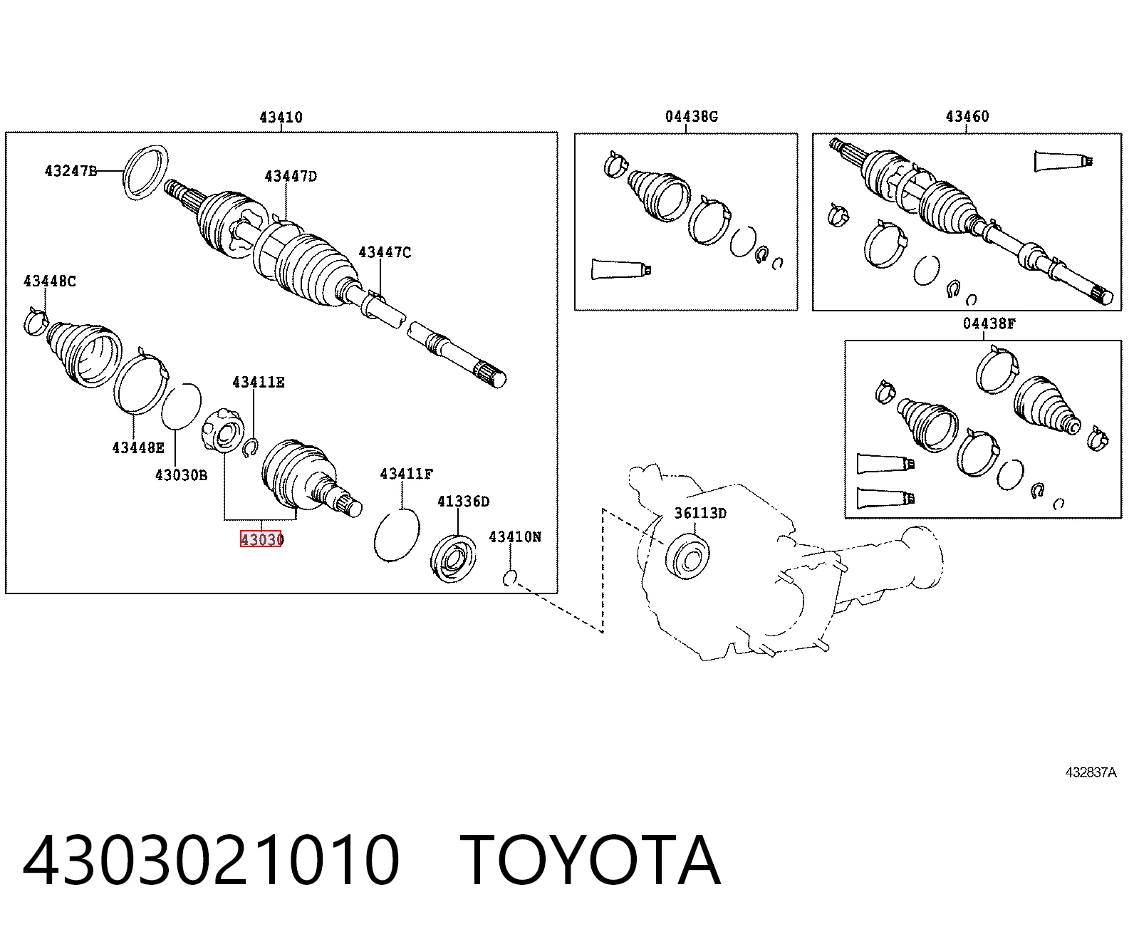 4303021010 Toyota