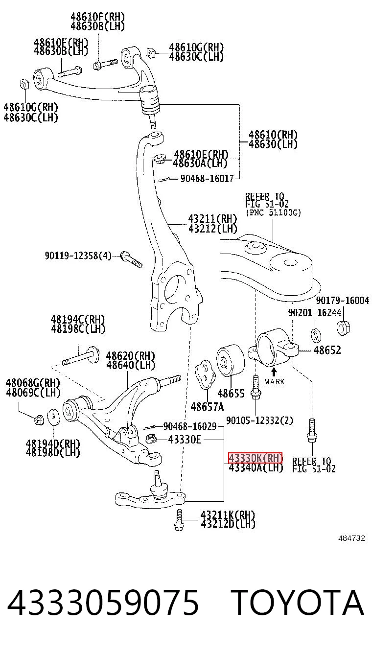 4333059075 Toyota