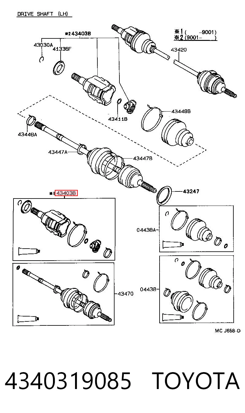 4340319085 Toyota