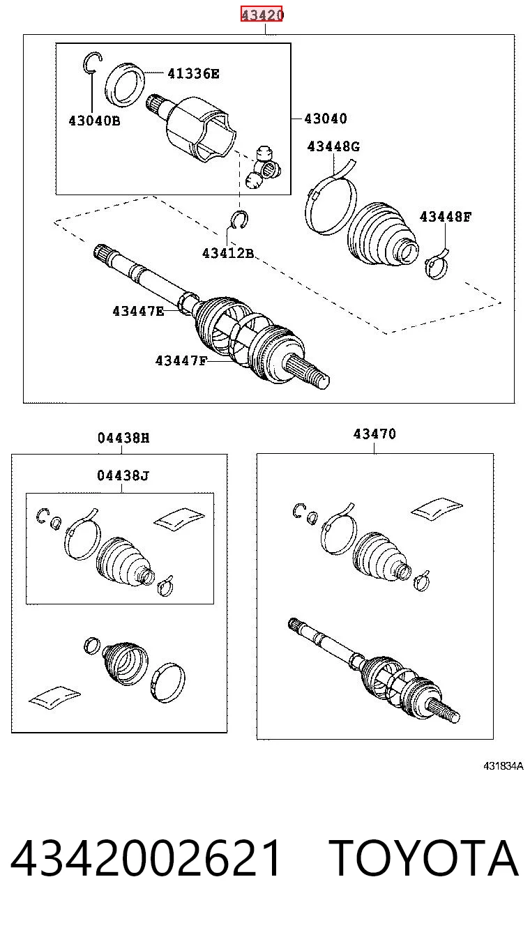 TO8791 Driveshaft Привід лівий