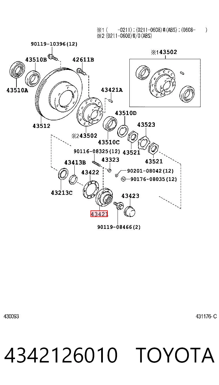 4342126010 Toyota