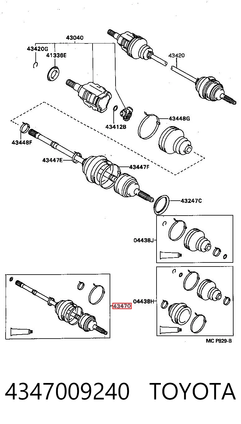4347009240 Toyota