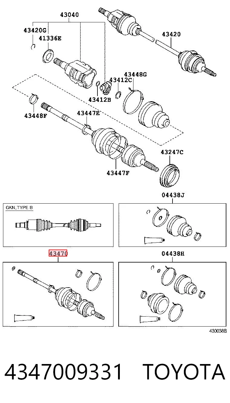4347009331 Toyota