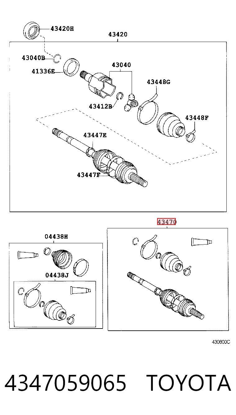 ШРУС зовнішній Driveshaft TO836A