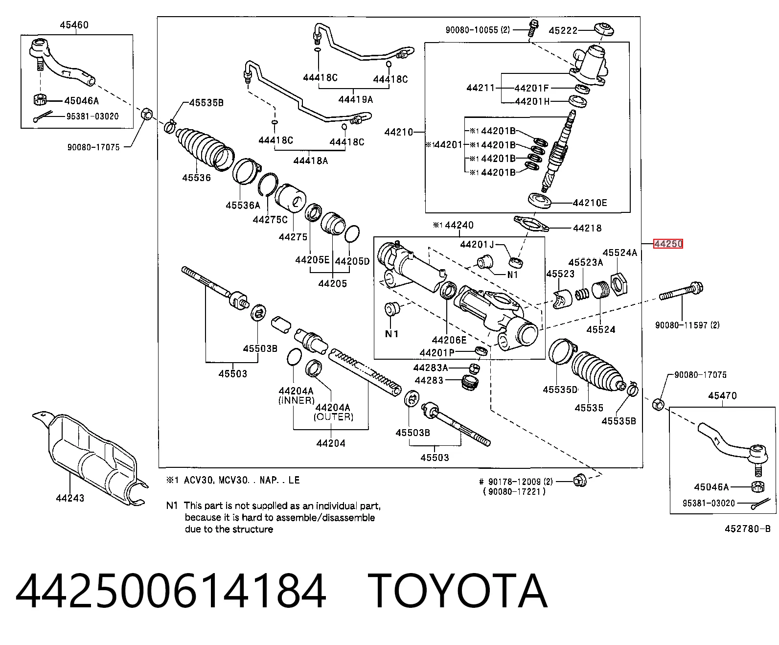Управління рульове в зборі GSP SR900434 ціна, від 226.82 USD