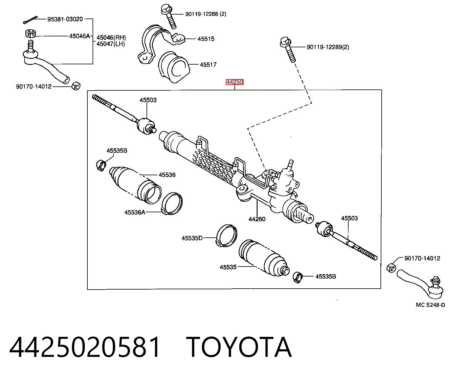 Рульова рейка SR2968 ERA Benelux