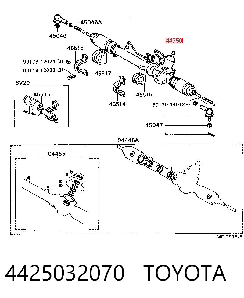Купити Рульова рейка Toyota Camry II V2