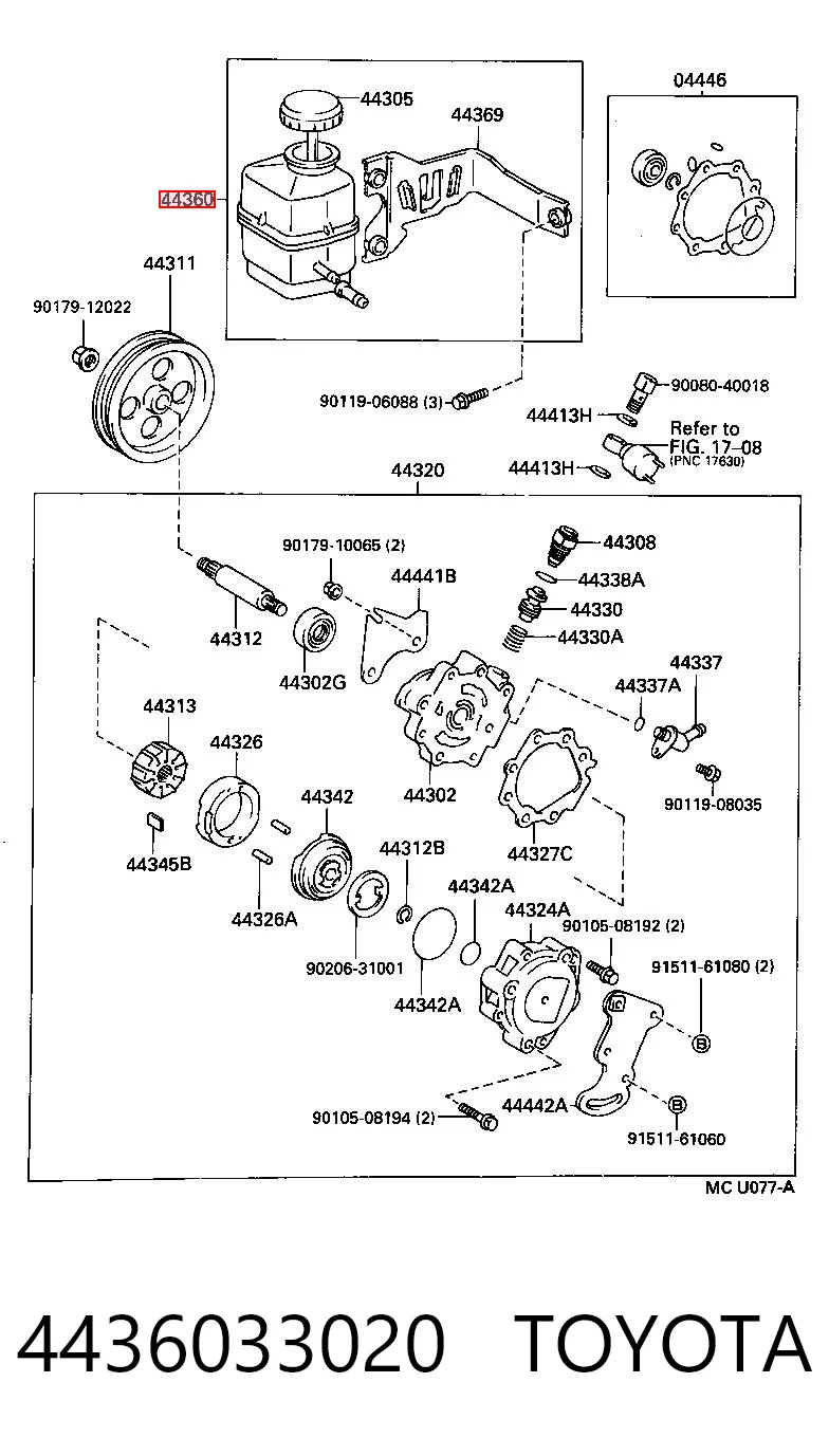 Купити Бачок ГУР Toyota Camry III V10