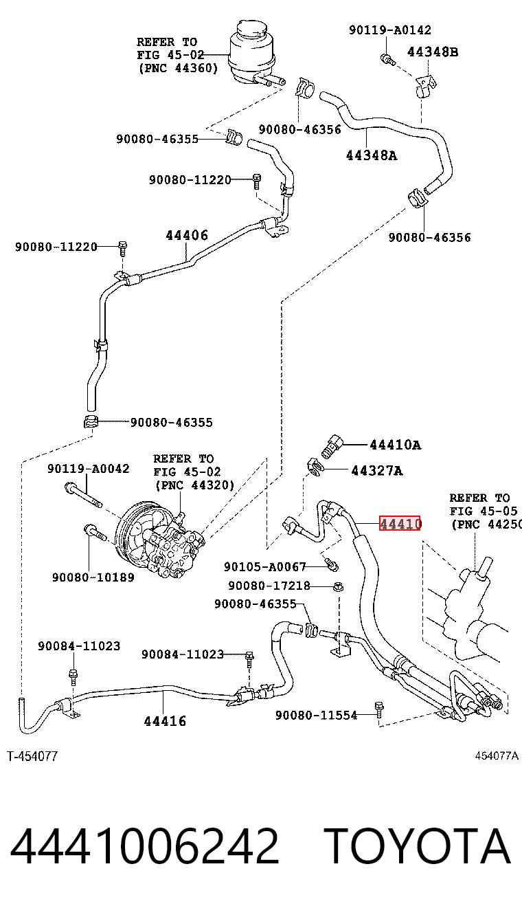 4441006242 Toyota Трубка високого тиску ГПК